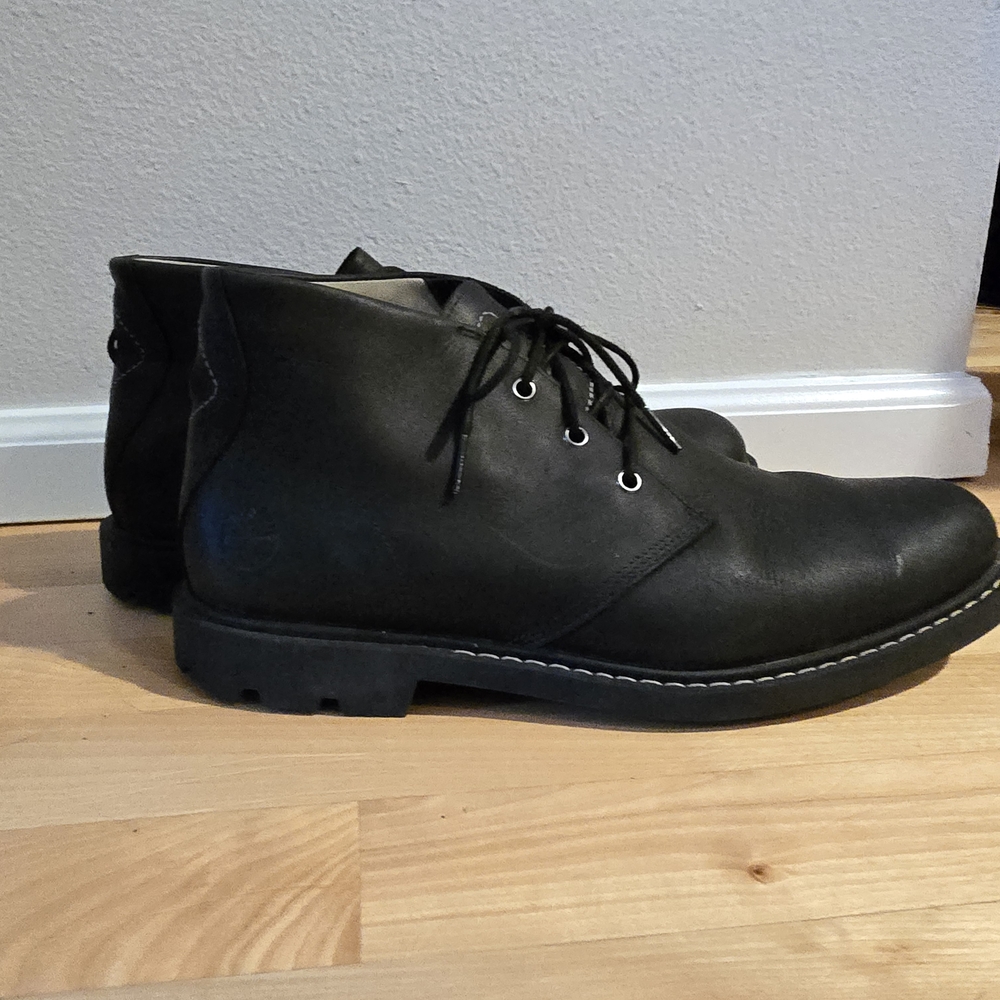 Men's Timberland Black Leather Boots